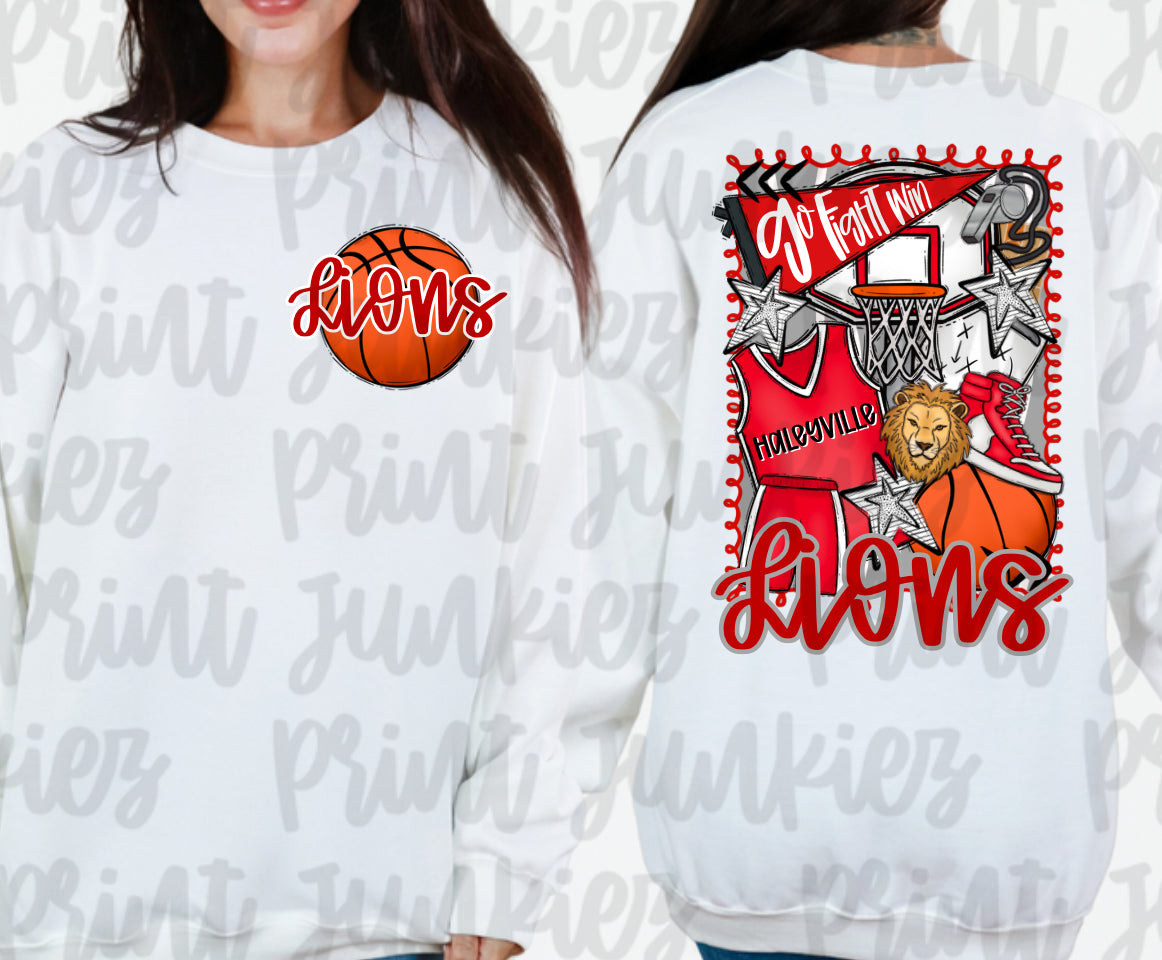 Doodle Basketball - CUSTOM - DIGITAL - DTF