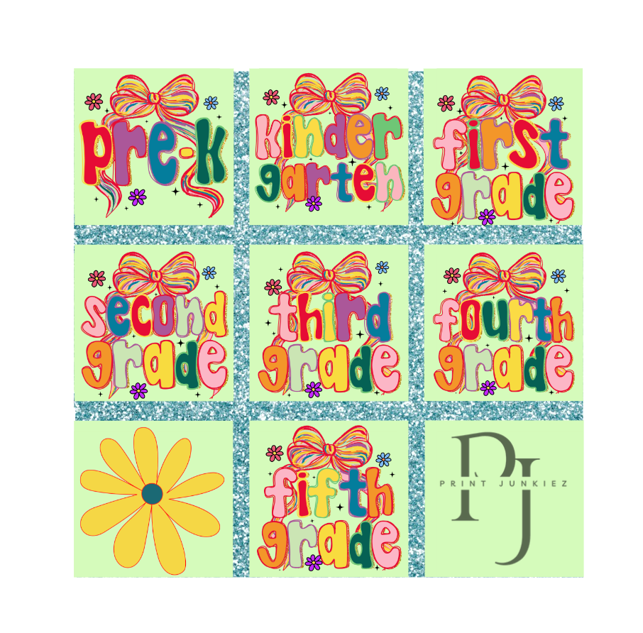 Colorful Retro Grade Bundle - DTF