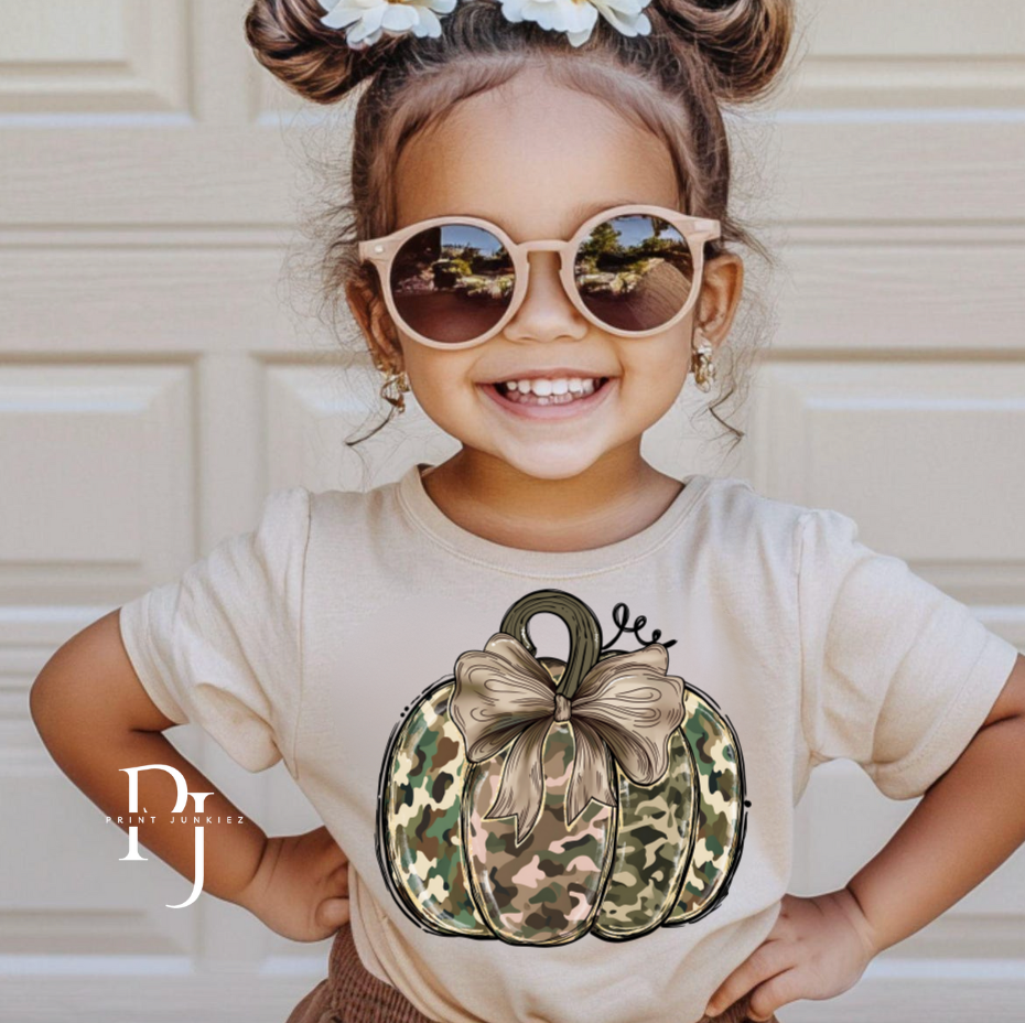 Camo Coquette Pumpkin - DTF