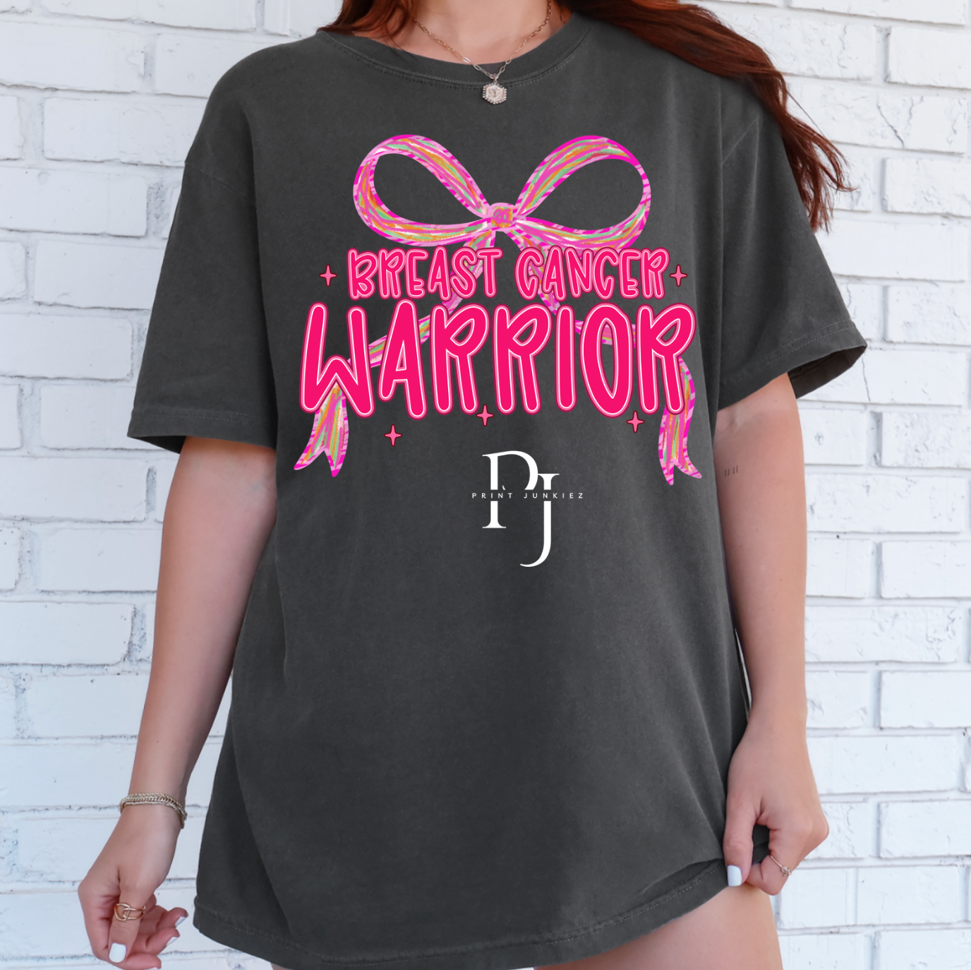 Breast Cancer Warrior Bow - DTF