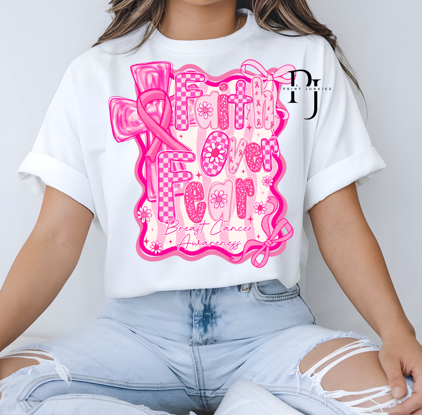 Faith Over Fear Cross - DTF