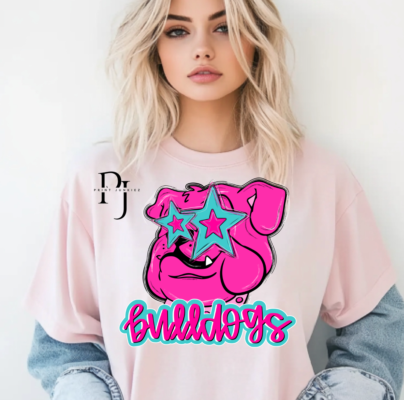 Bulldogs Preppy Mascot - DTF