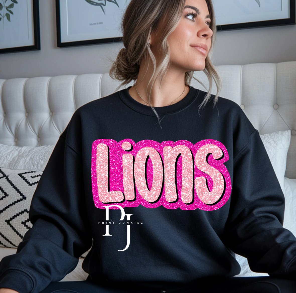 Pink Glitter Mascots - CUSTOM - DTF