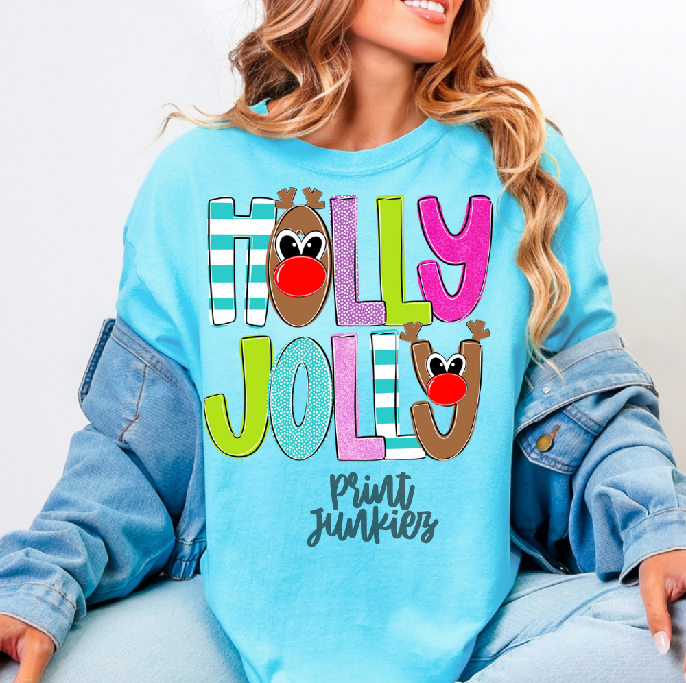 Holly Jolly Alpha - CUSTOM - DTF