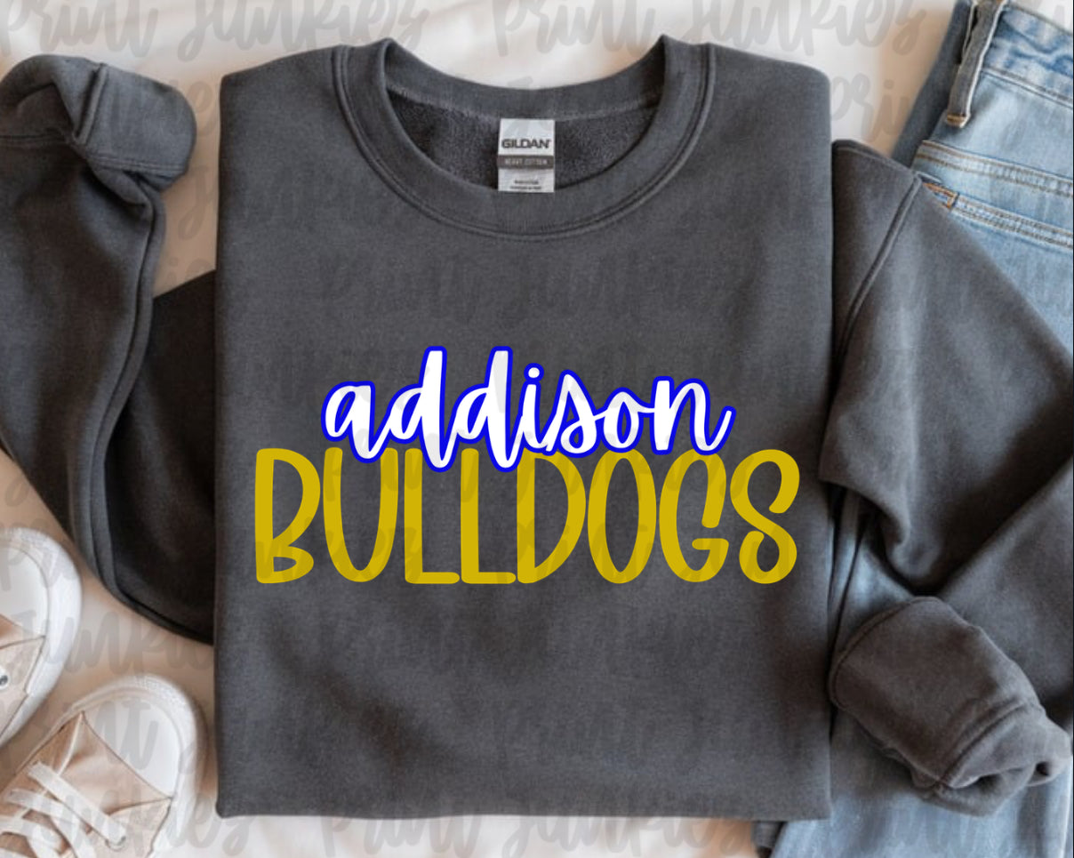 Addison Bulldogs - DTF - DIGITAL