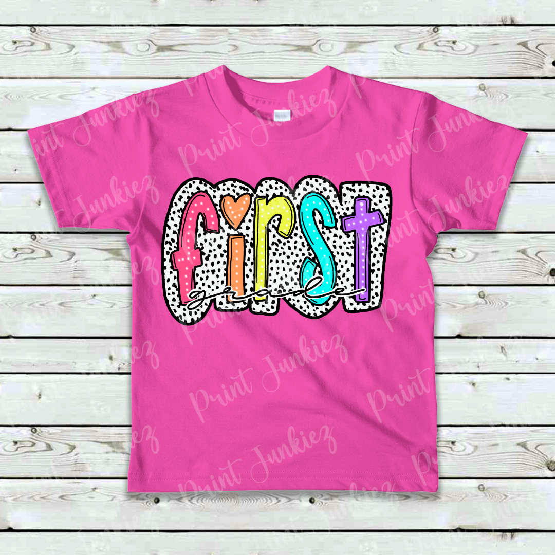 First Grade Dalmatian Colorful