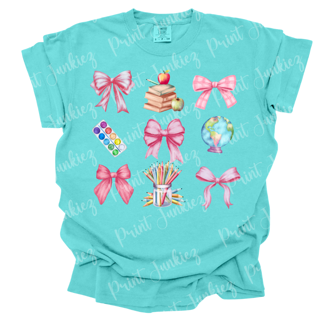 Watercolor School Coquette Bows