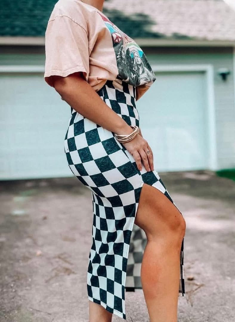 Checkered Skirt