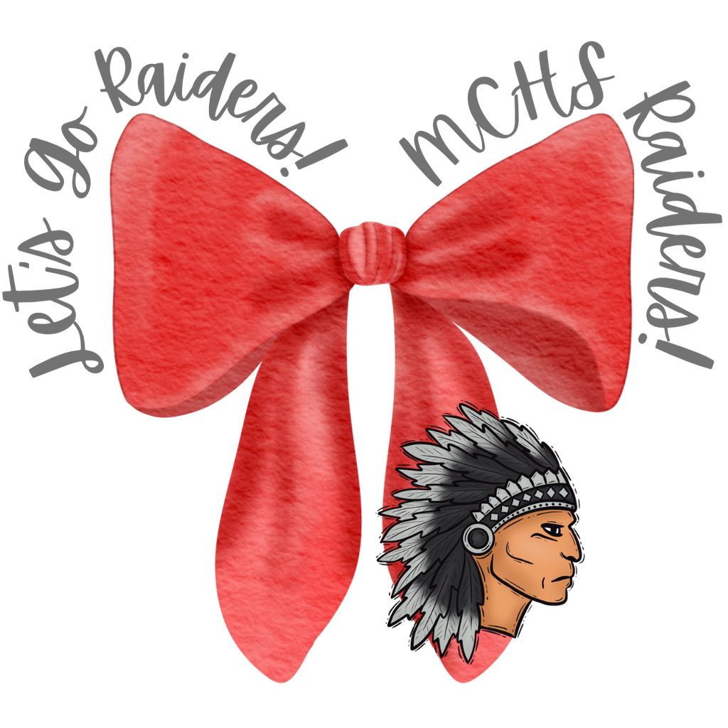 Let’s go Raiders! MCHS Bow & Mascot