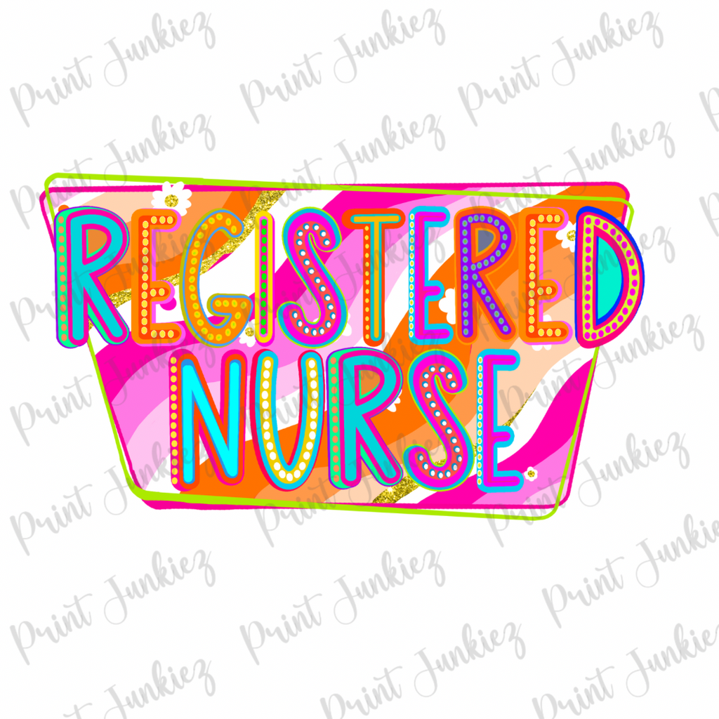 REGISTERED NURSE Marquee Retro