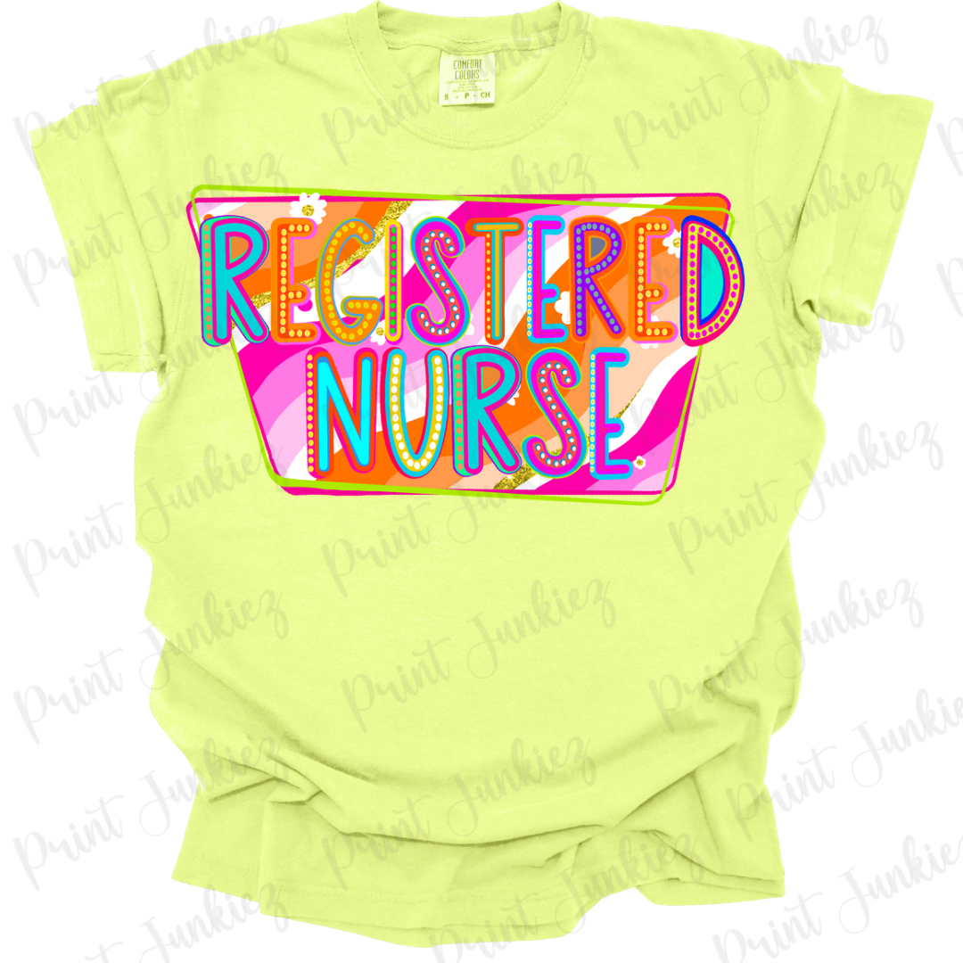 REGISTERED NURSE Marquee Retro