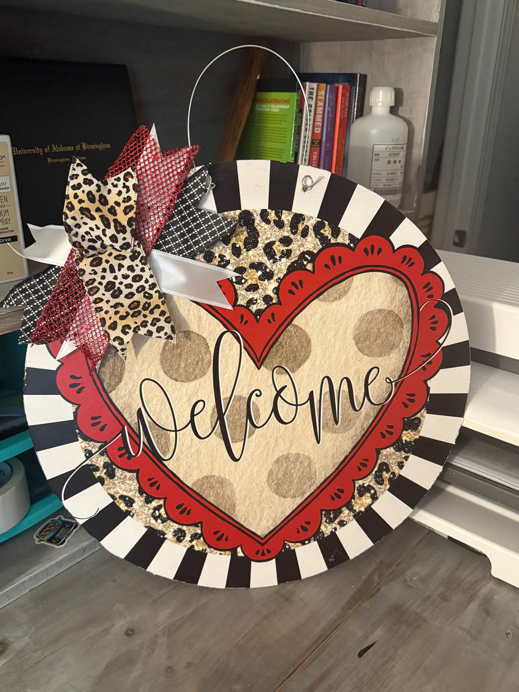 Welcome Heart Door Hanger
