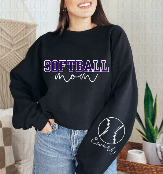 Softball Mom CUSTOM - DIGITAL - DTF