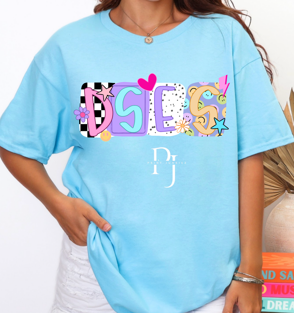 DSES Retro Blocks - CUSTOM - DIGITAL - DTF