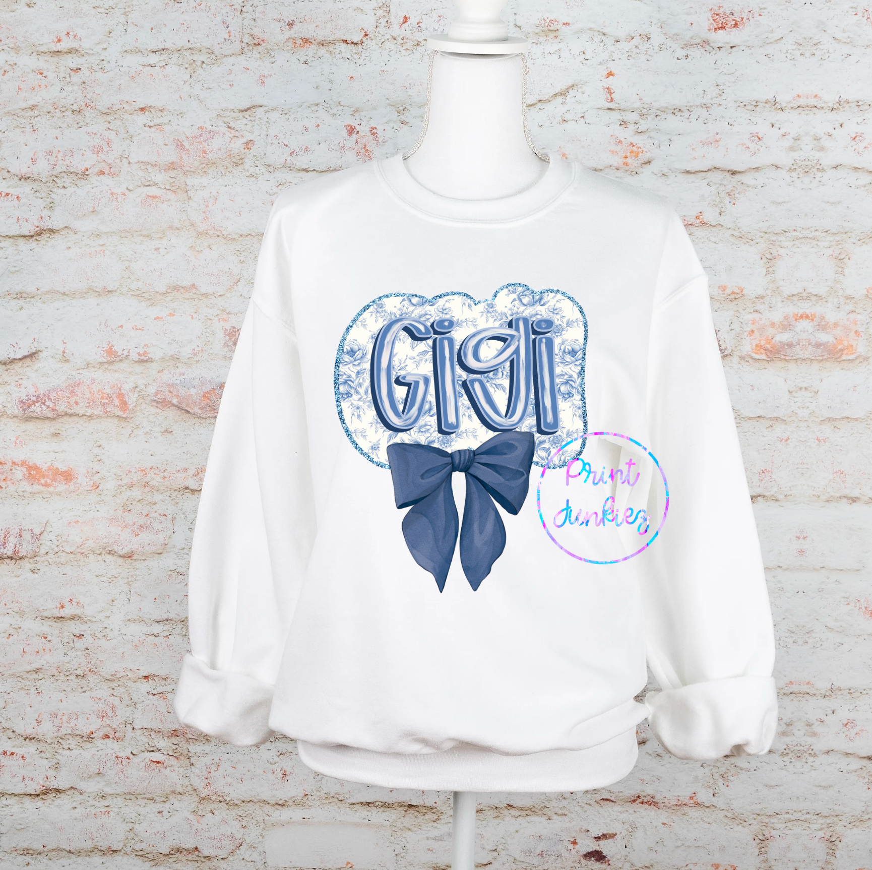 Gigi Blue Chinoiserie - DTF