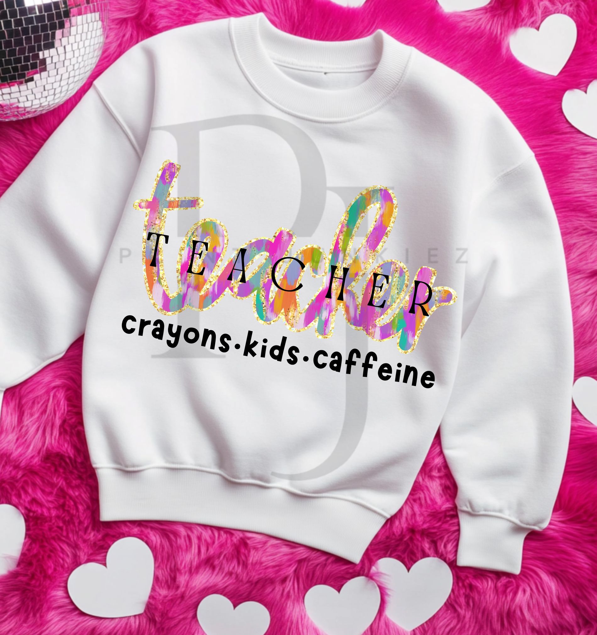 Teacher Paint Brush Stroke - DIGITAL - DTF