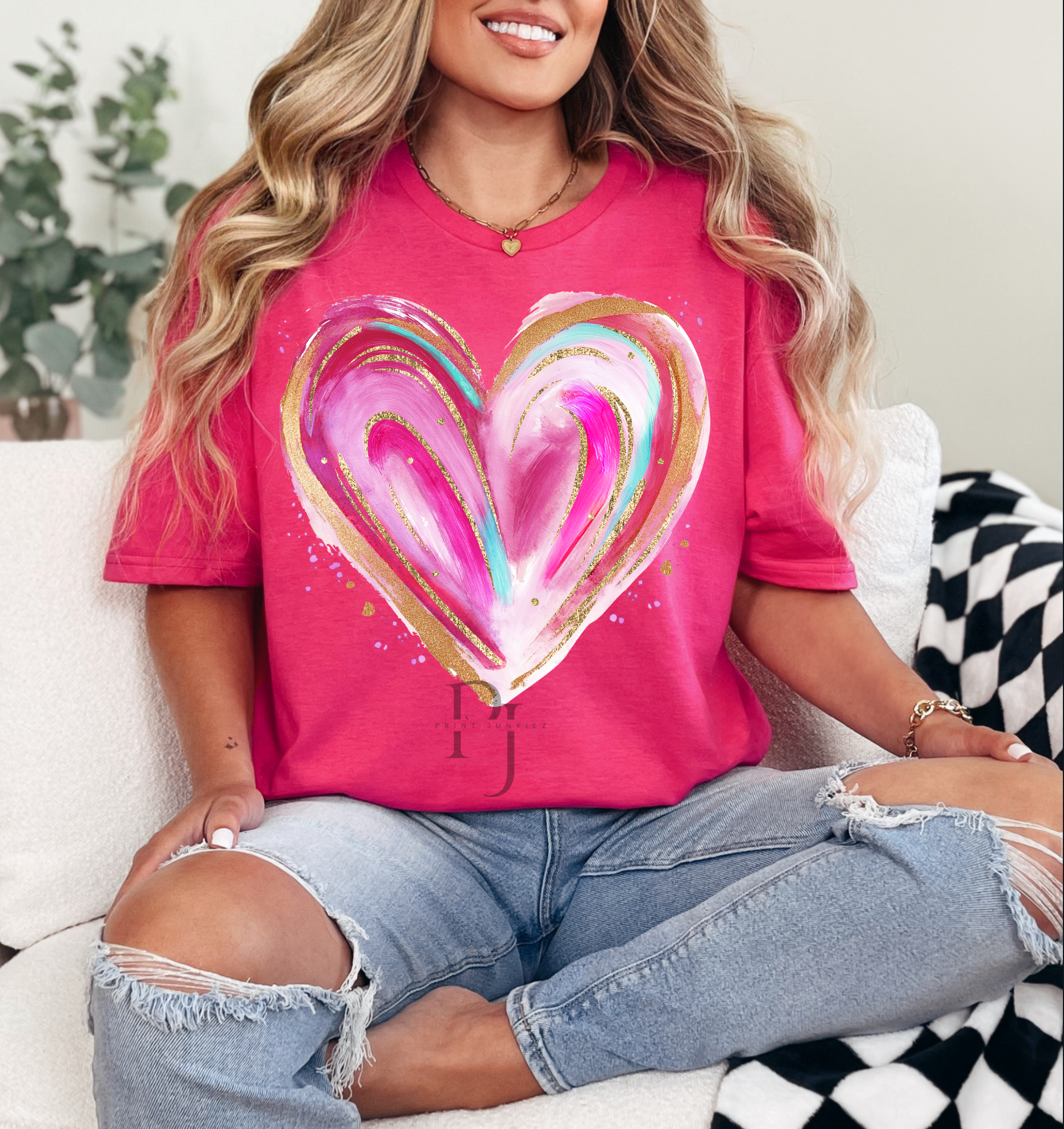 Paint Brush Heart - DTF