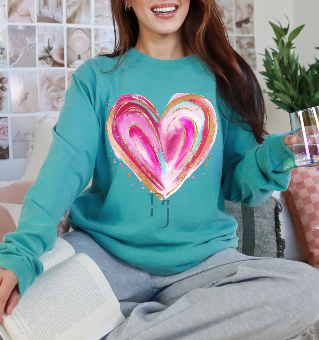 Paint Brush Heart - DTF