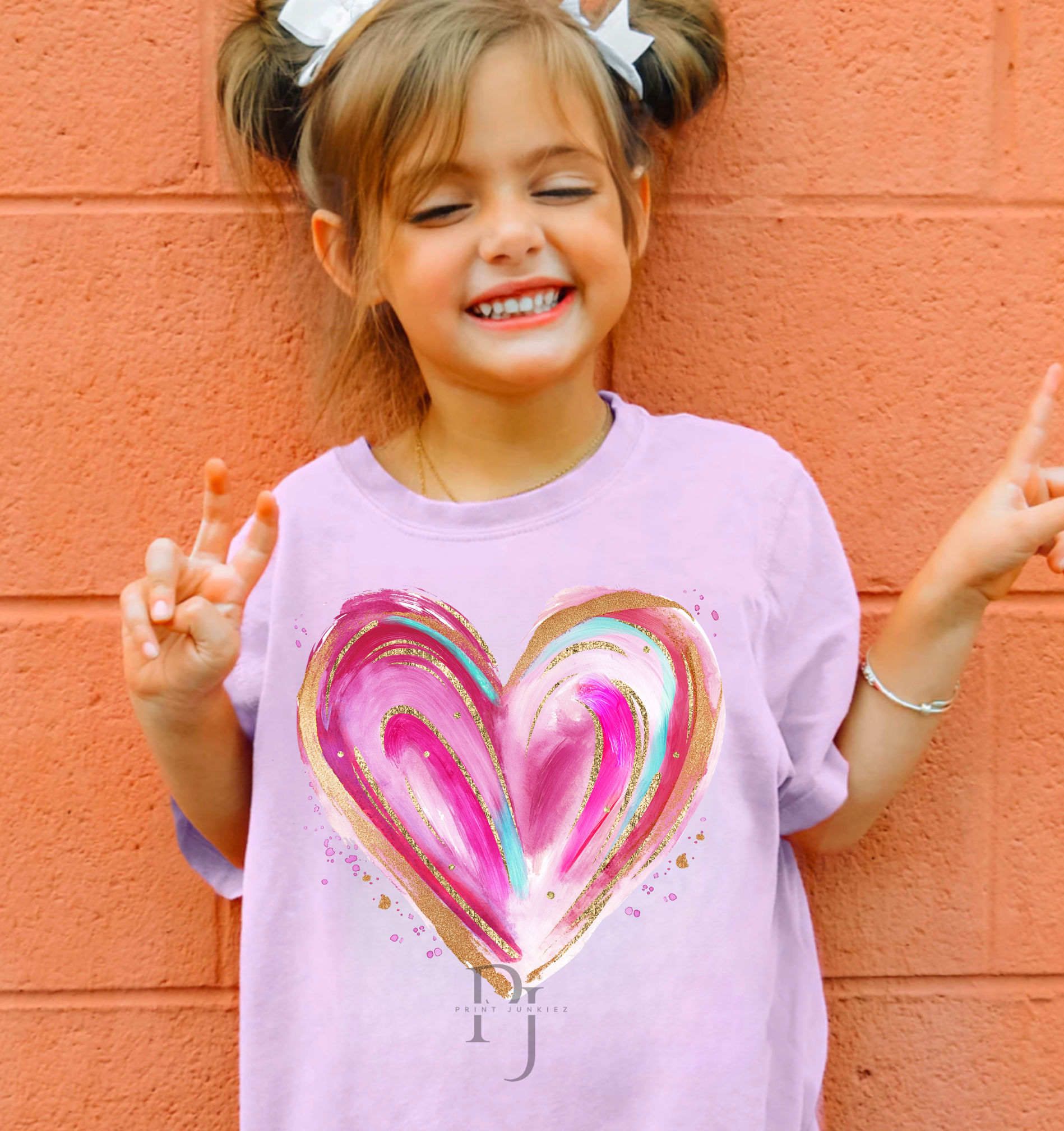 Paint Brush Heart - DTF