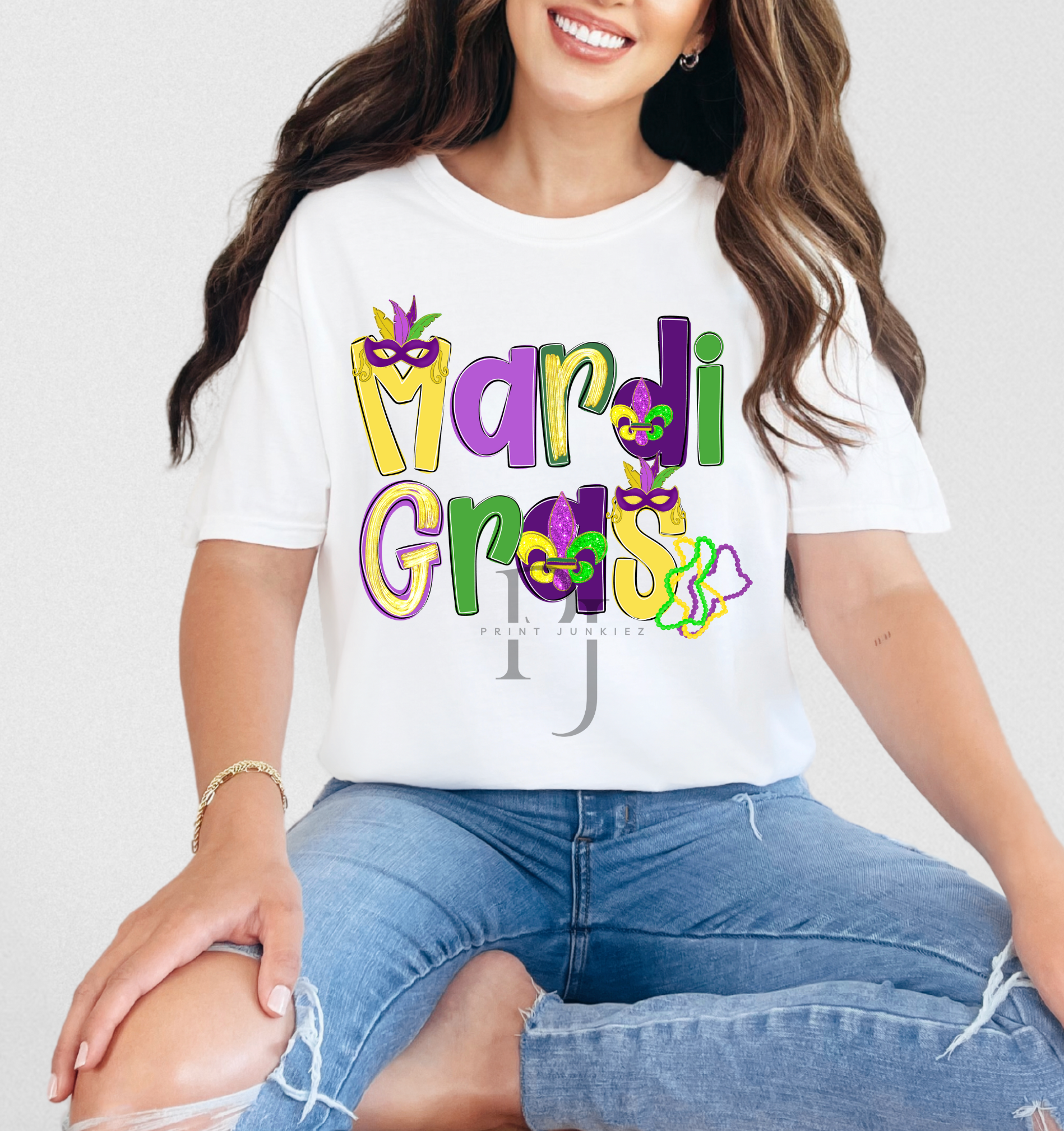 Mardi Gras Poppy - DTF