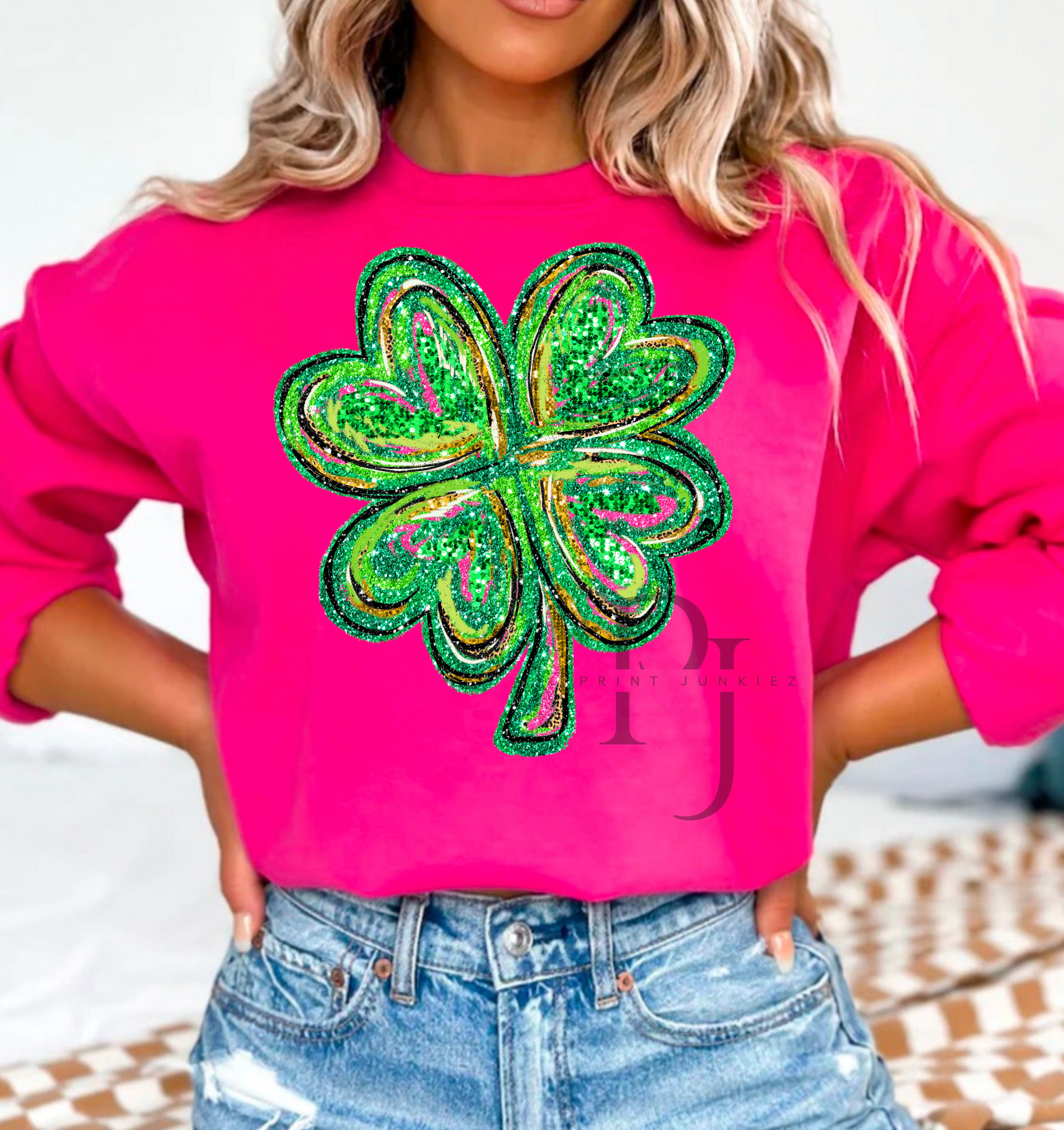 Glitter Shamrock - DTF