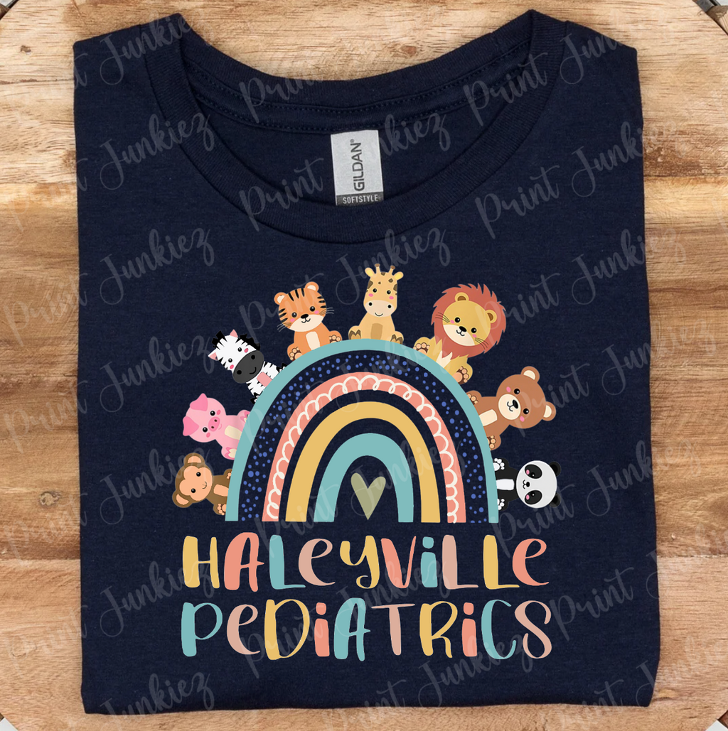 Haleyville Pediatrics Rainbow Farm Animals