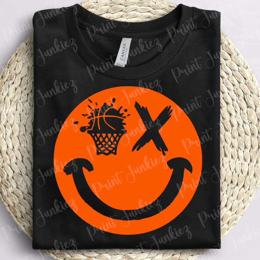 Basketball Paint Brush Smiley