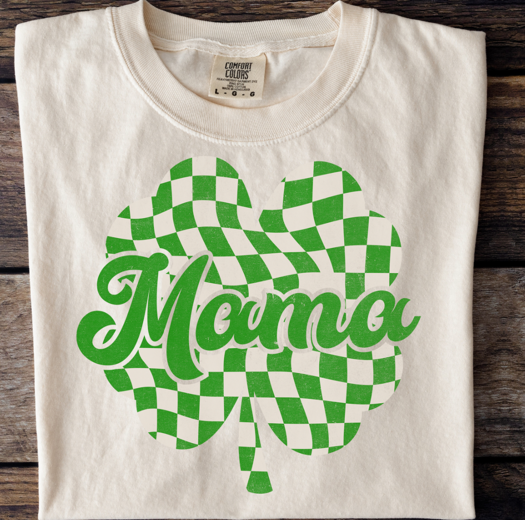 Mama Checkered Shamrock