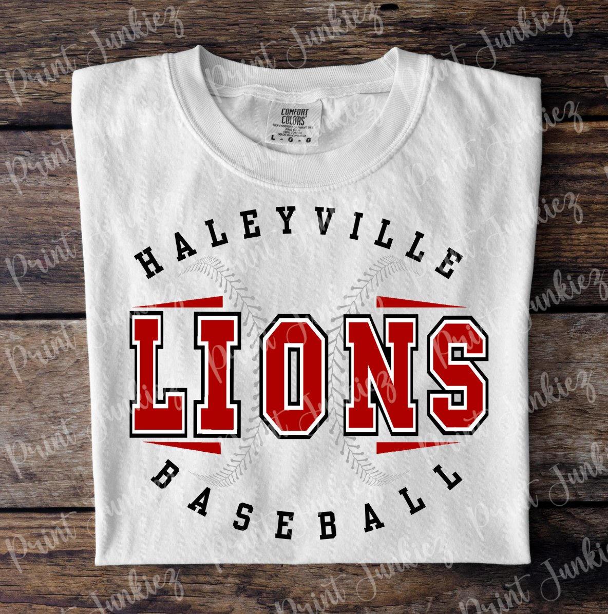 Haleyville Lions Baseball - DTF - DIGITAL