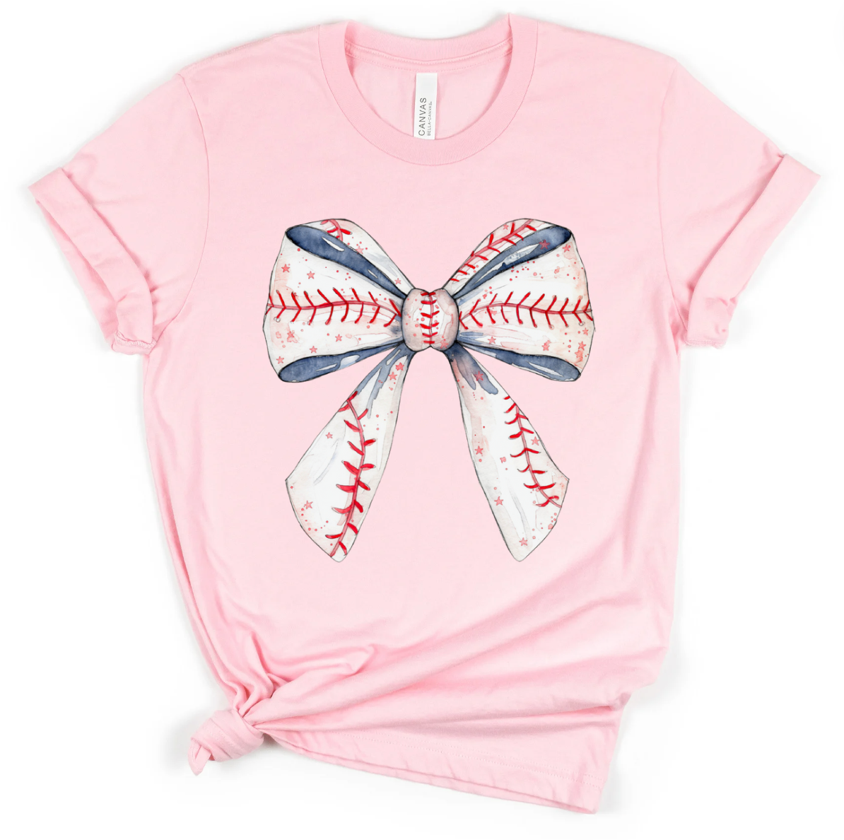 Baseball Bow Red, White & Blue