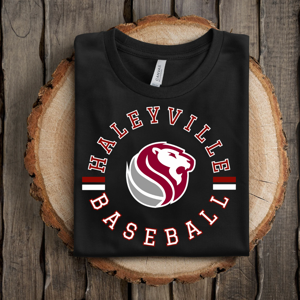 Haleyville Baseball with Lion Mascot - DTF - DIGITAL
