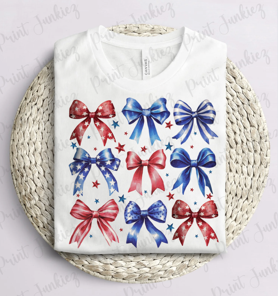 Red White and Blue Coquette Bows