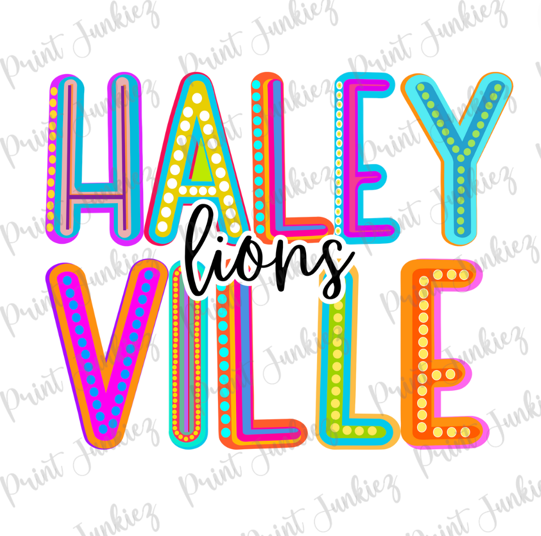 HALEYVILLE lions Marquee