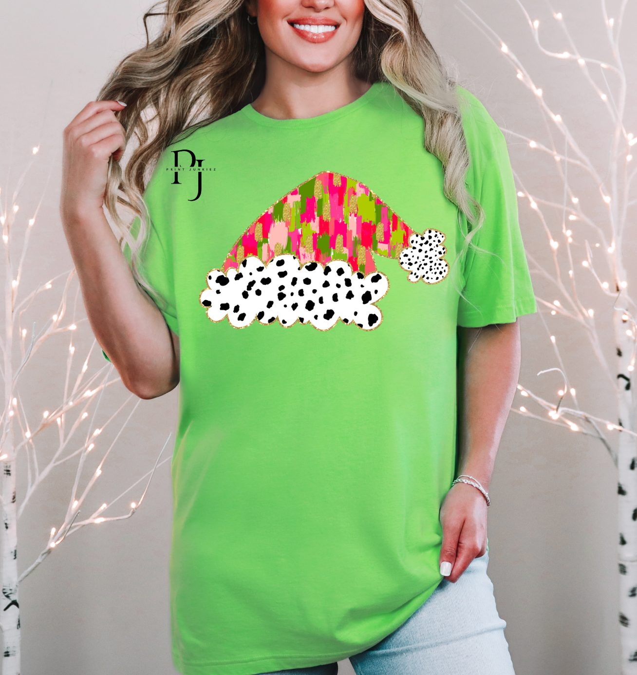 Pink/Green Paint Brush Stroke Hat - DTF