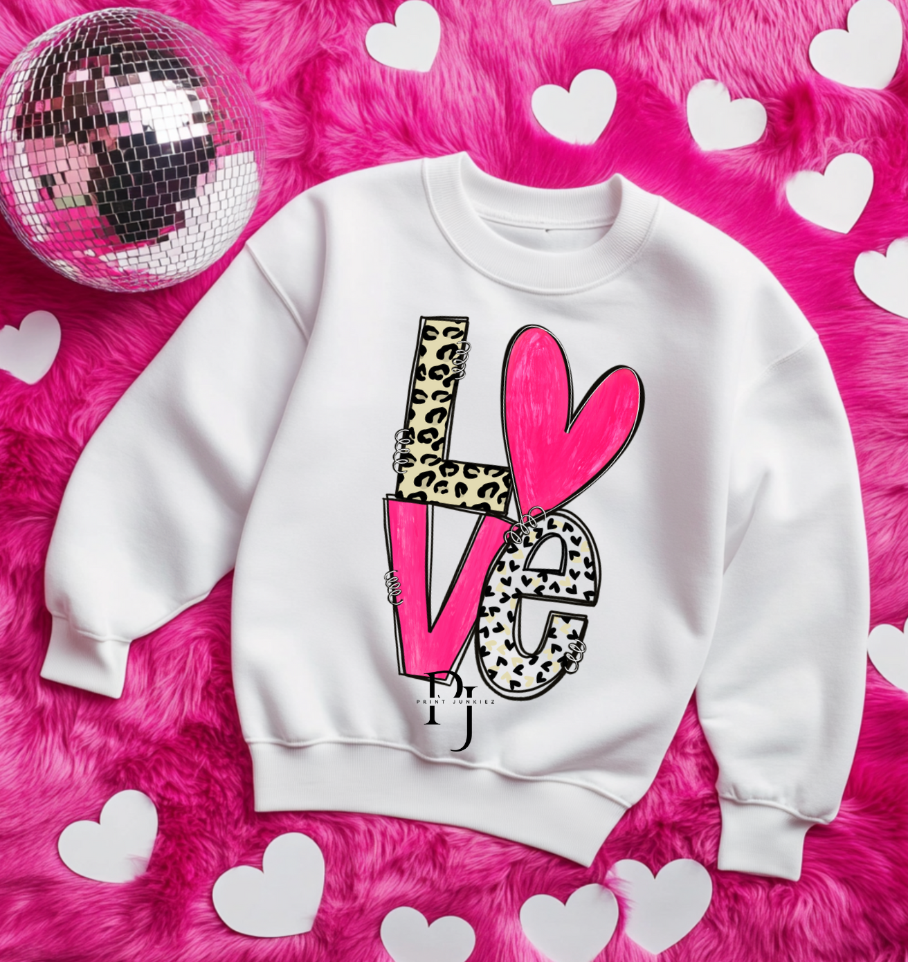 LOVE Doodle Leopard - DTF