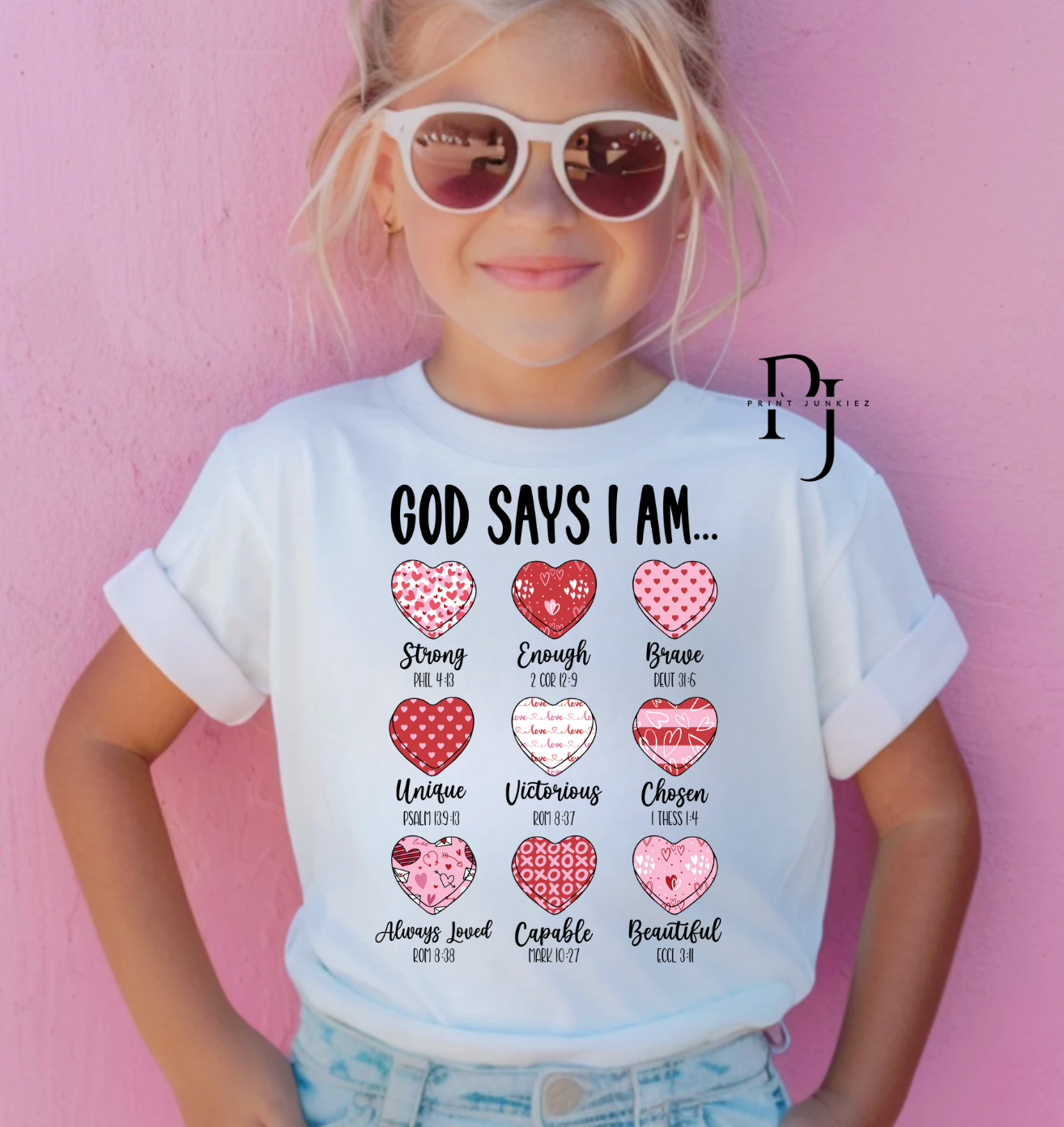 God Says I Am Valentines - DTF