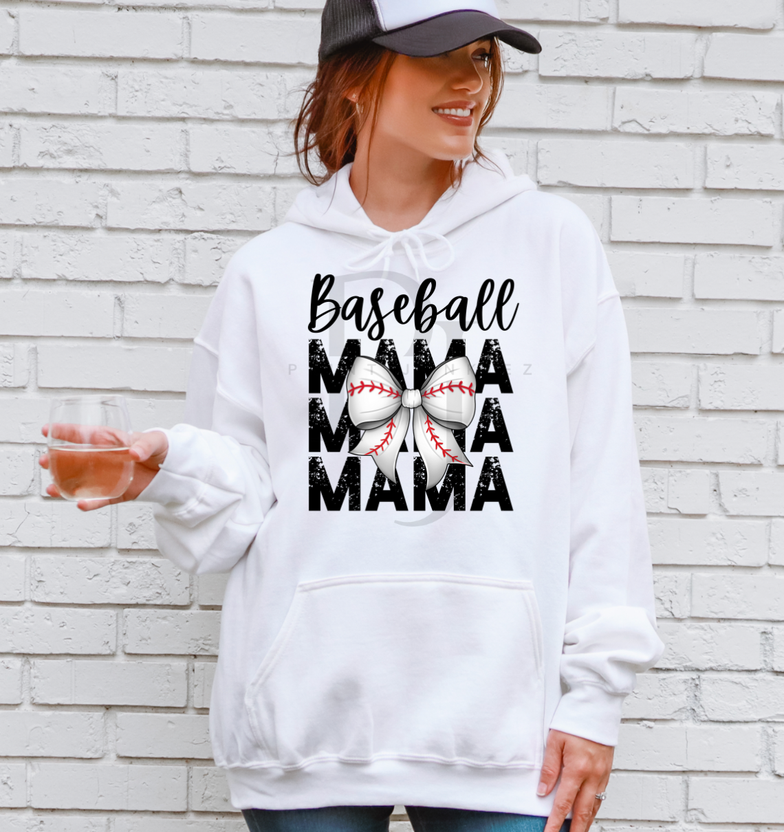 Baseball MAMA Bow - DTF