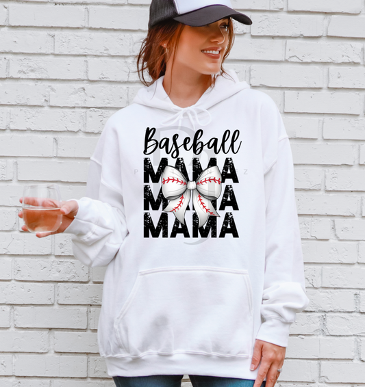 Baseball MAMA Bow - DTF