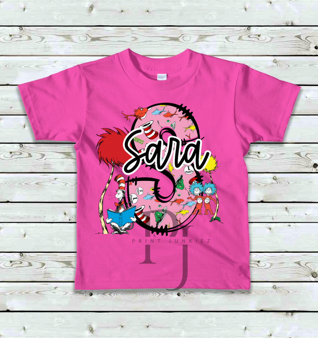 RAA Pink Doodle Alpha - CUSTOM - DTF