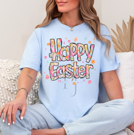Brush Stroke Happy Easter - DTF
