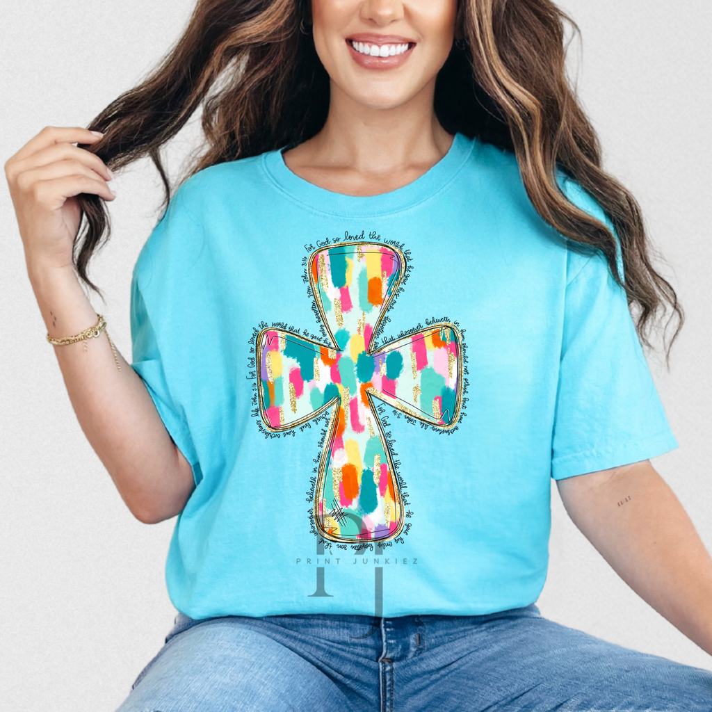 Script Paint Cross - DTF