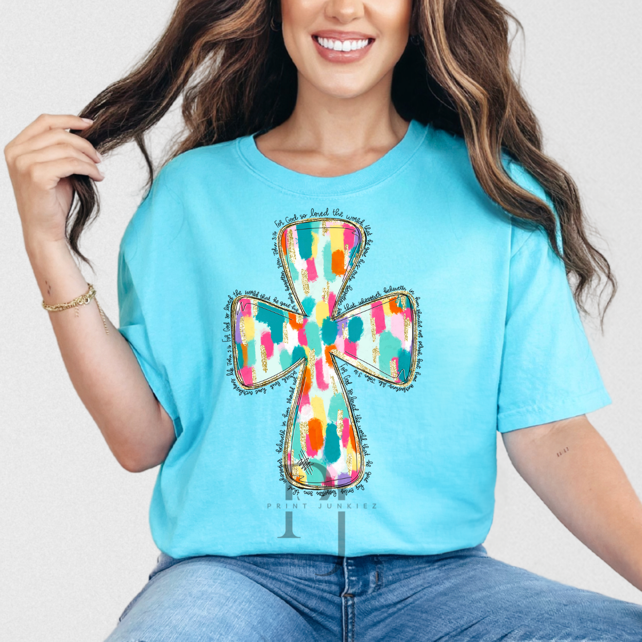 Script Paint Cross - DTF