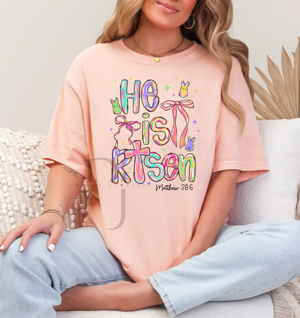 He is Risen Paint Brush Stroke - DTF