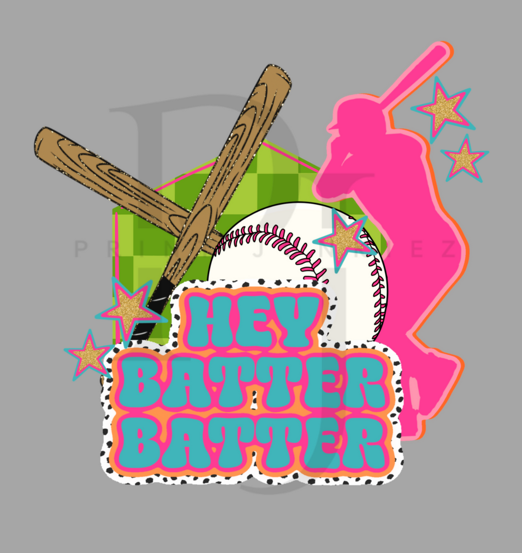Baseball Neon Doodle - DTF