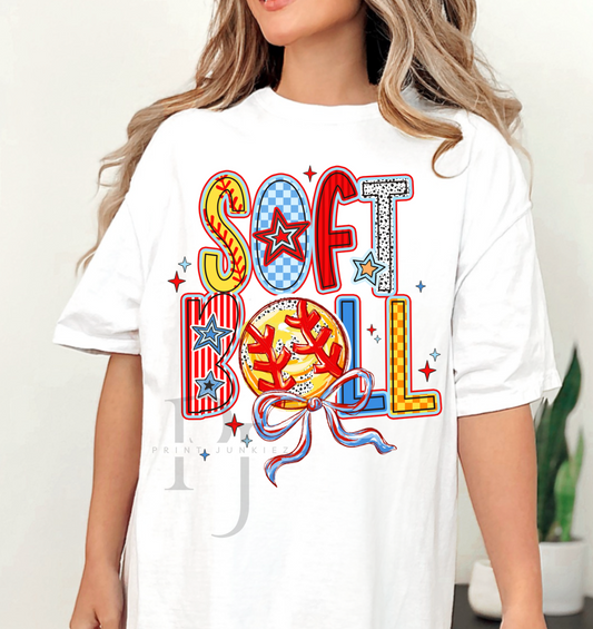 Softball Doodle - DTF