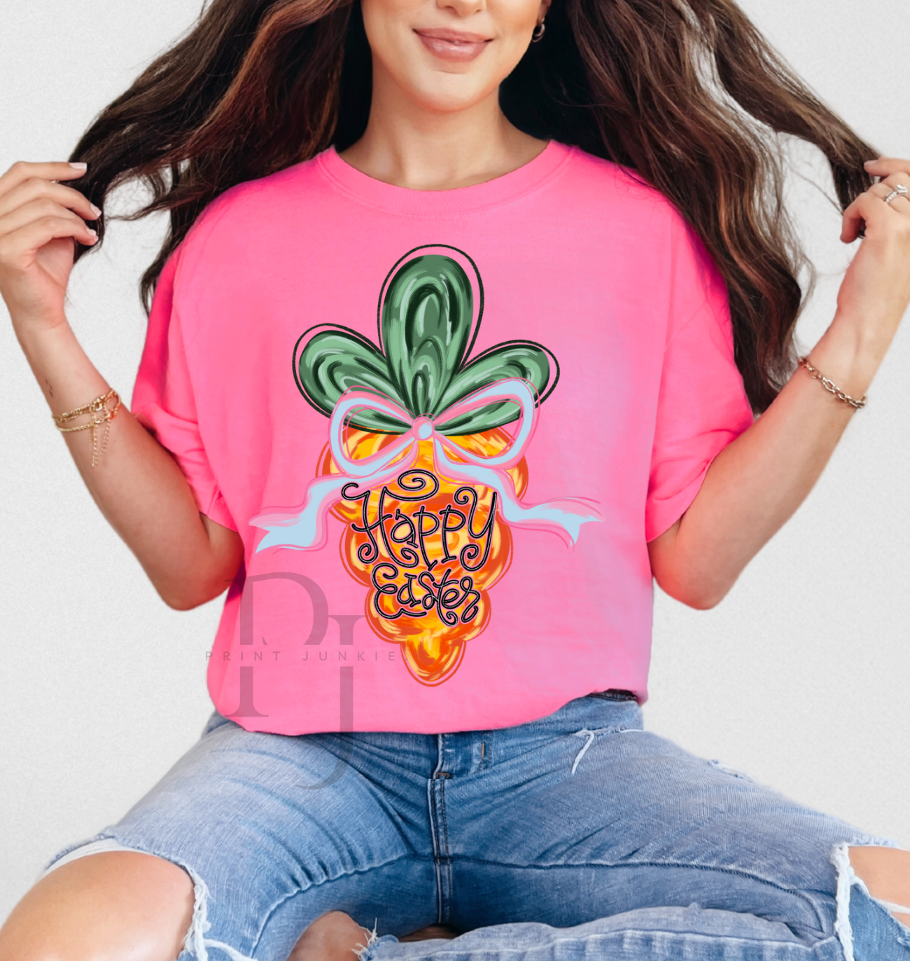 Happy Easter Doodle Carrot - DTF