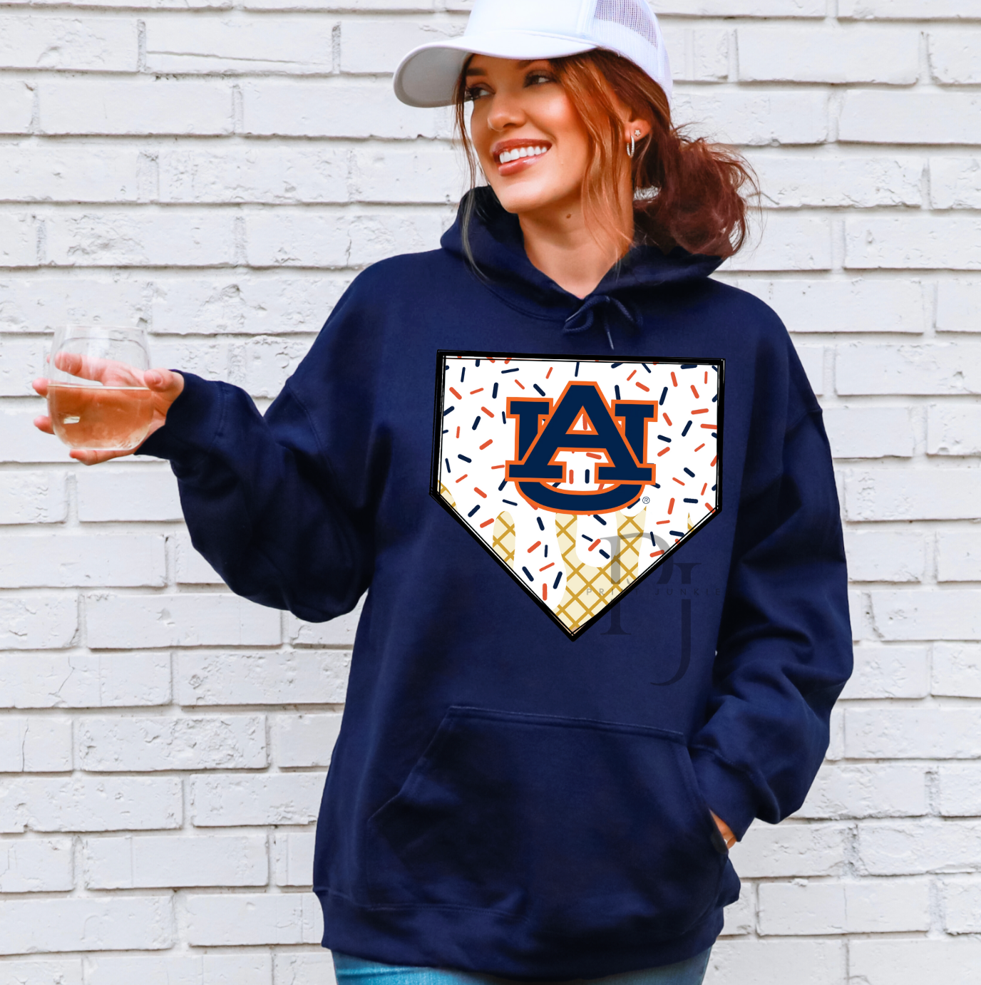 AU Home Plate Ice Cream Drip - DIGITAL - DTF