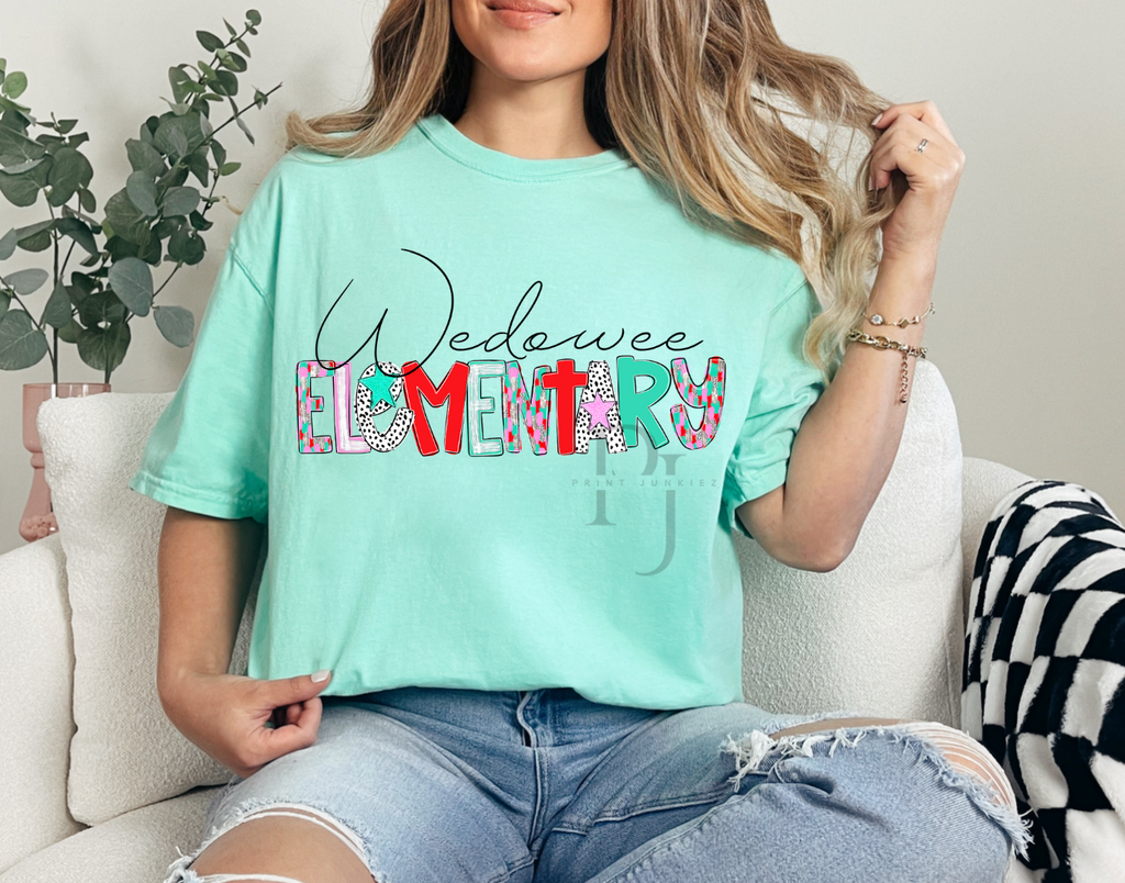 Pink & Teal Poppy - CUSTOM - DTF