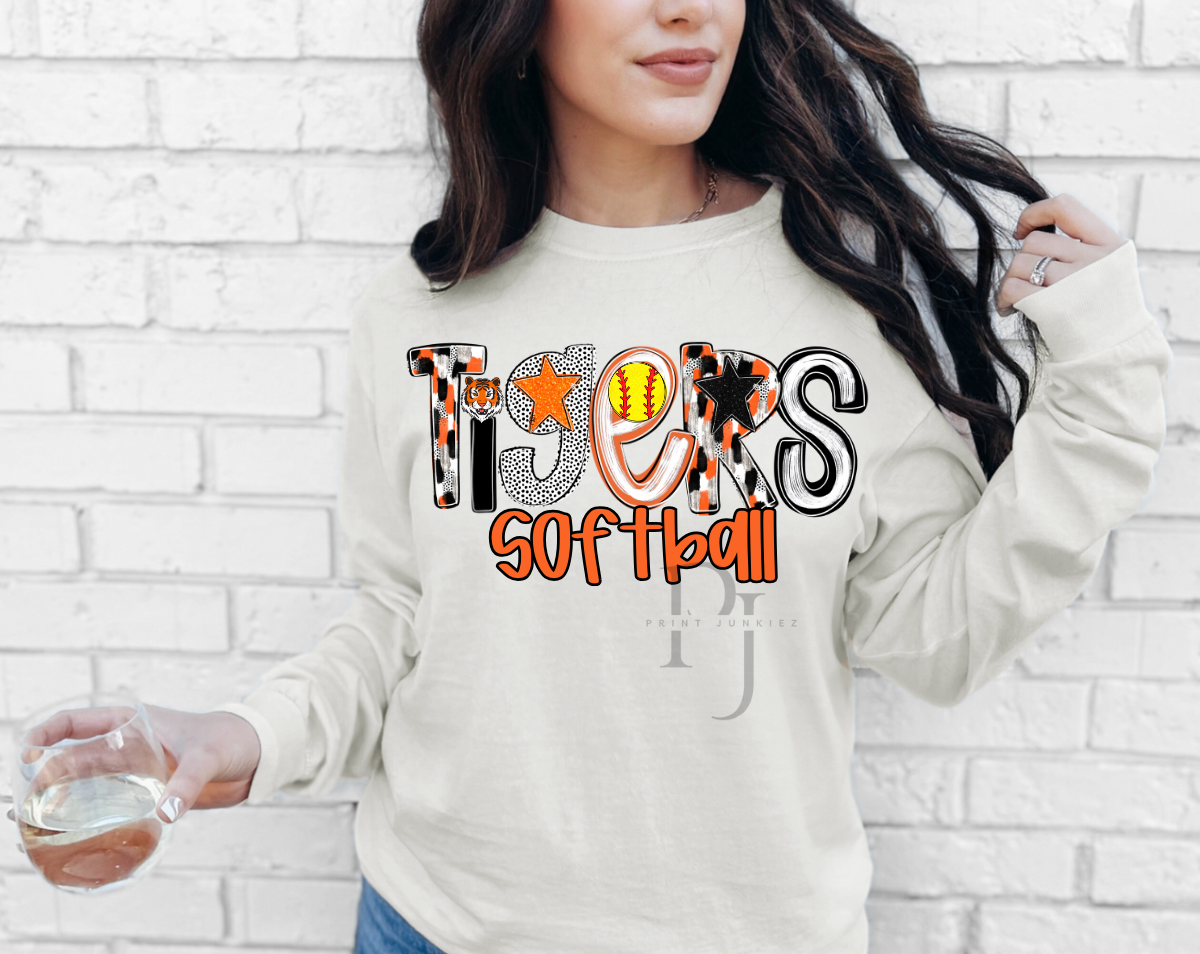 Orange & Black Poppy - CUSTOM - DTF