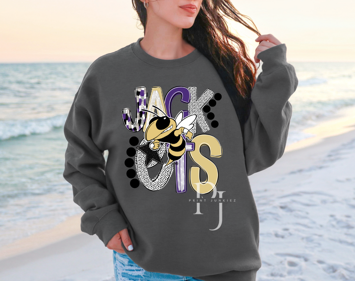 Purple, Black, Vegas Gold Poppy Mix - CUSTOM - DTF